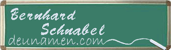 Bernhard Schnabel Visitenkarte